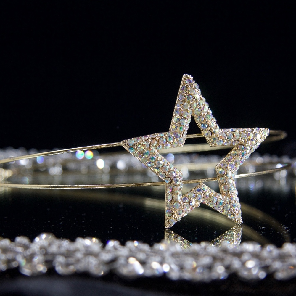 My Swarovski Gold Plated Head Band Star